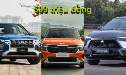 Đồng giá 599 triệu đồng: Hyundai Creta, KIA Seltos, Mazda CX-3 hay Mitsubishi Xforce sẽ là lựa chọn của bạn?